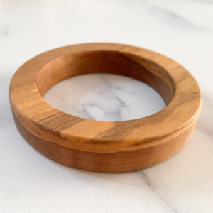 Vannucchi Jewellery's Ruth round olive wood bangle